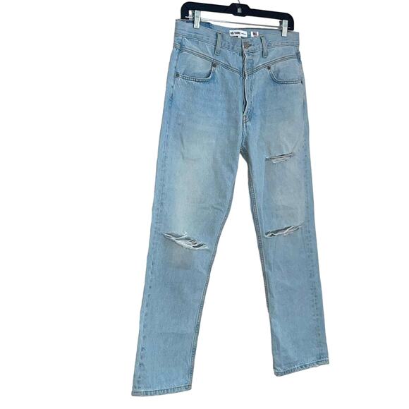 Re/Done Double Yoke Classic High Rise Straight Leg Denim Jean size 29 NWT - Picture 5 of 14
